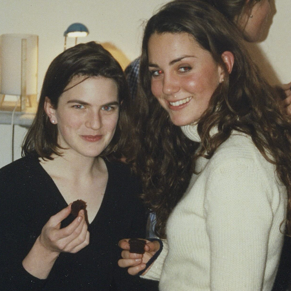 Kate Middleton with her former roommate, Laura Warshaur, as students at the University of St. Andrews  PHOTO: LAURA WARSHAUER/INSTAGRAM
